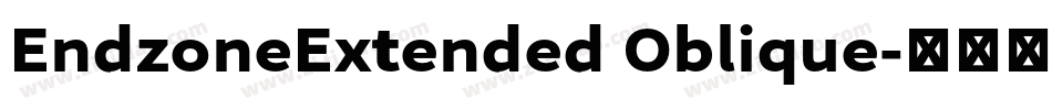 EndzoneExtended Oblique字体转换